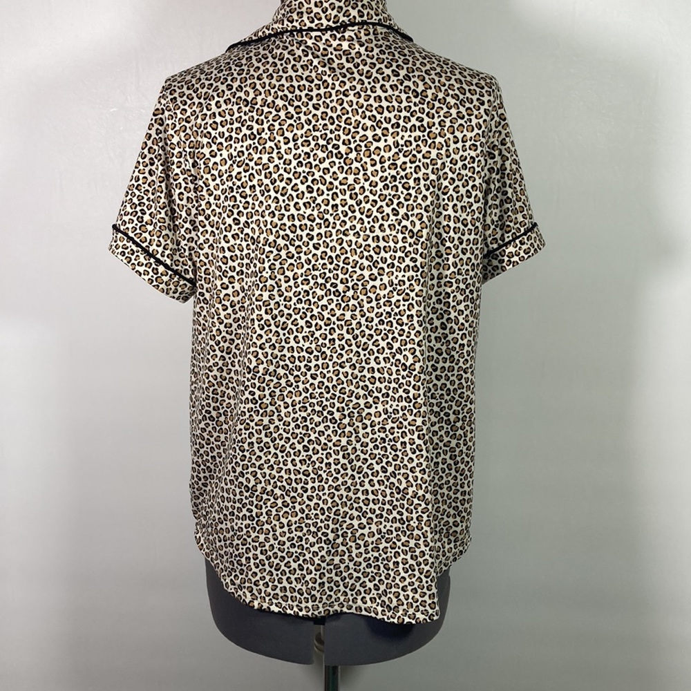 Secret Treasures Animal Print PJ Set Soft Elastic Waist Side Pockets Size M - Picture 4 of 8